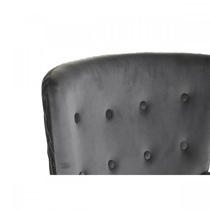 Butaca DKD Home Decor Natural Gris oscuro Poliéster Madera 66 x 67 x 92 cm