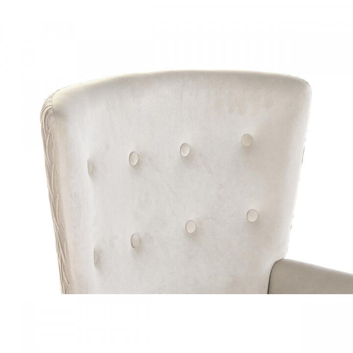 Butaca DKD Home Decor Beige Natural Poliéster Madera 67 x 70 x 95 cm