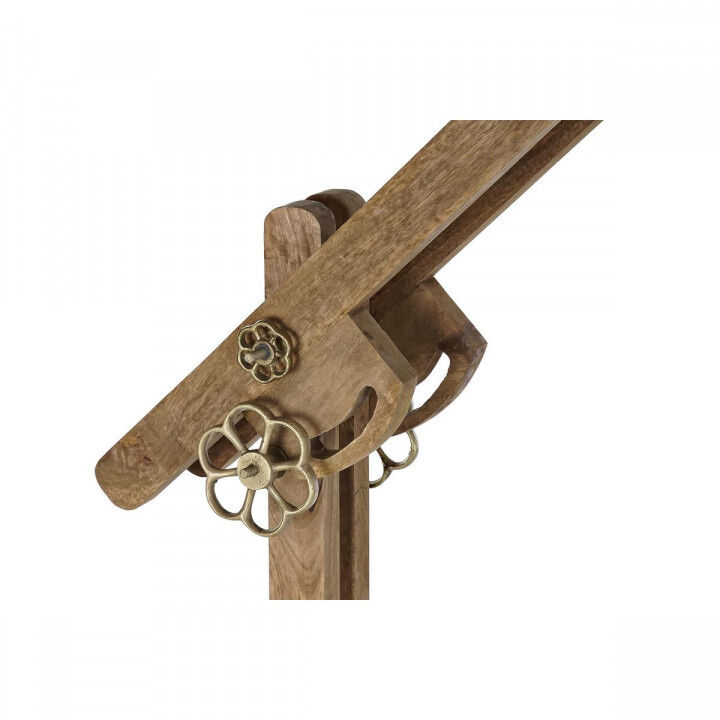 Vloerlamp DKD Home Decor 85 x 25 x 140 cm Gouden Metaal Bruin Mangohout