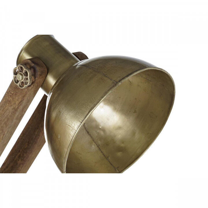 Vloerlamp DKD Home Decor 85 x 25 x 140 cm Gouden Metaal Bruin Mangohout