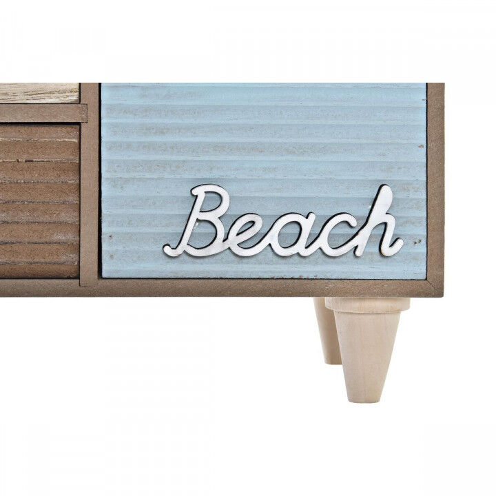 Doos-Juwelenkistje DKD Home Decor Bruin Turkoois Hout 34 x 13 x 16 cm