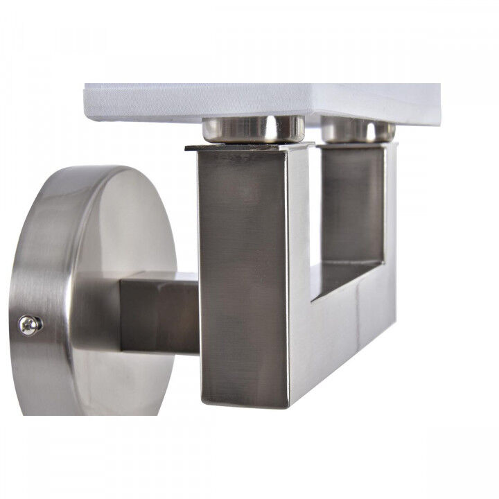 Muurlamp DKD Home Decor 25 x 14 x 24 cm Zilverkleurig Metaal Wit 220 V 40 W Modern