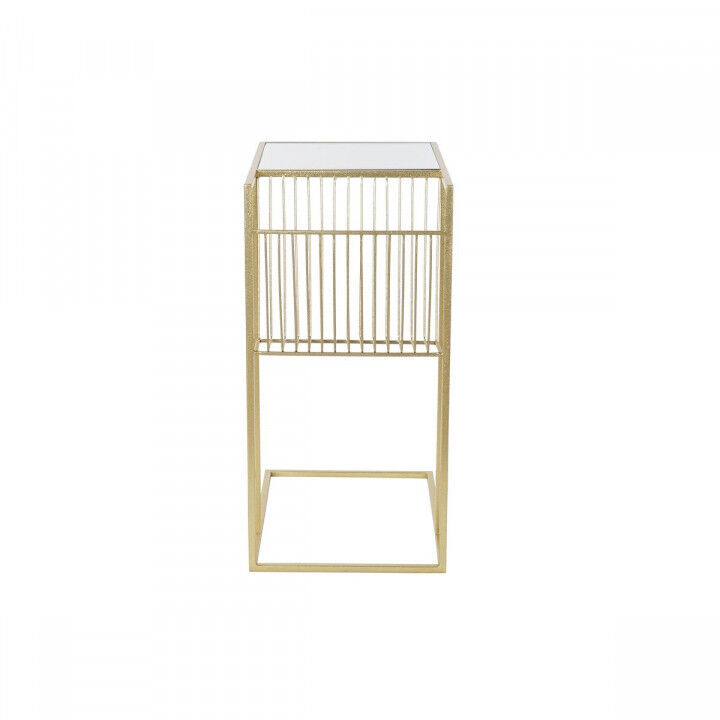 Magazine rack DKD Home Decor Golden Metal Mirror 48 x 35 x 71 cm