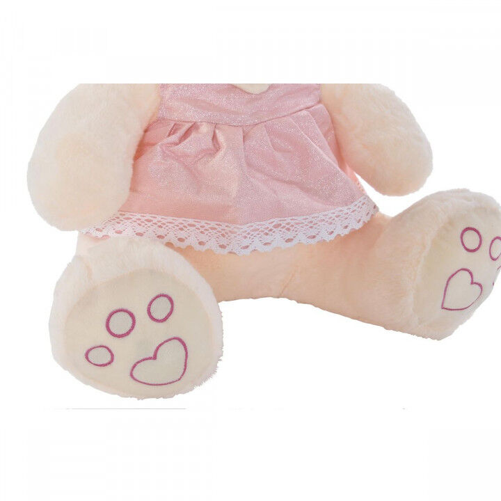 Orsetto di Peluche DKD Home Decor Beige Rosa Verde Per bambini 20 x 20 x 50 cm Orso (2 Unità)