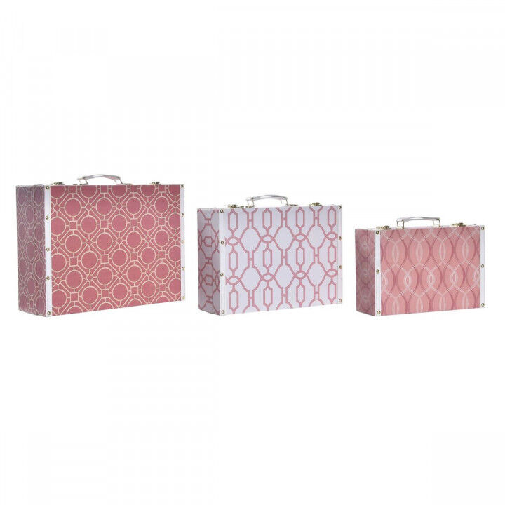 Set dekorativer Karten DKD Home Decor Leinwand Holz (40 x 31 x 15 cm)