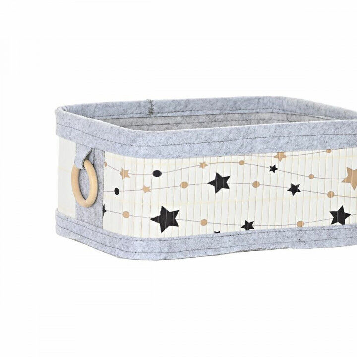 Mehrzweckkorb DKD Home Decor Bambus Sterne 36 x 36 x 50 cm