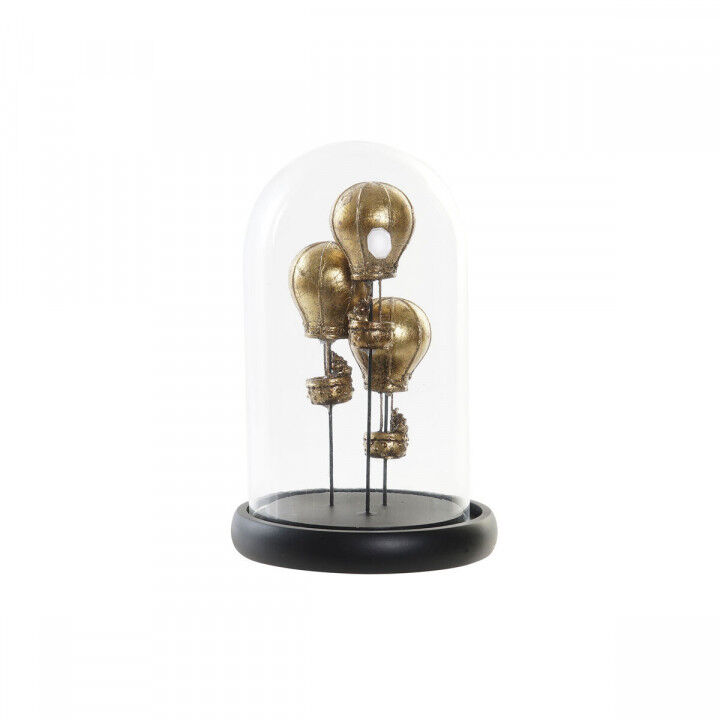 Figura Decorativa DKD Home Decor Negro Dorado 14 x 14 x 22 cm