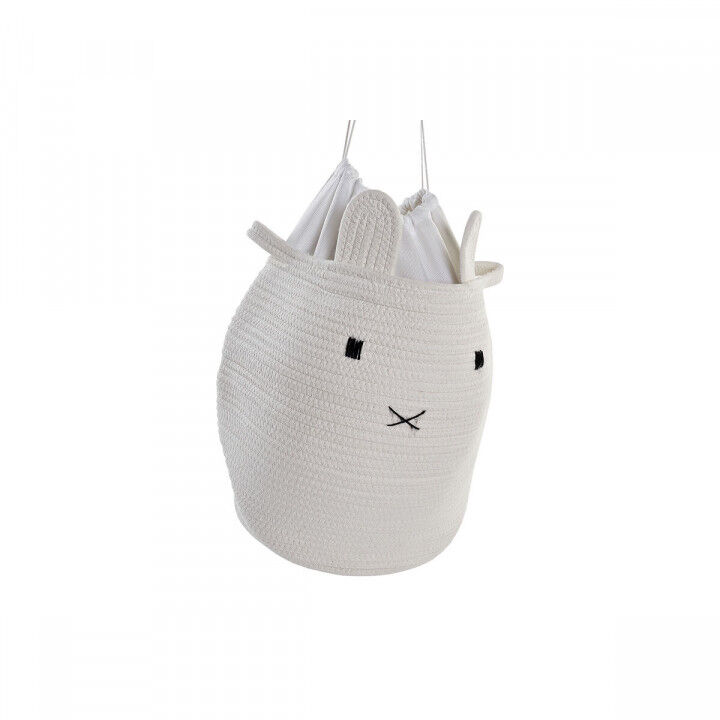 Juego de Cestos DKD Home Decor Blanco Infantil Animal 35 x 35 x 49 cm