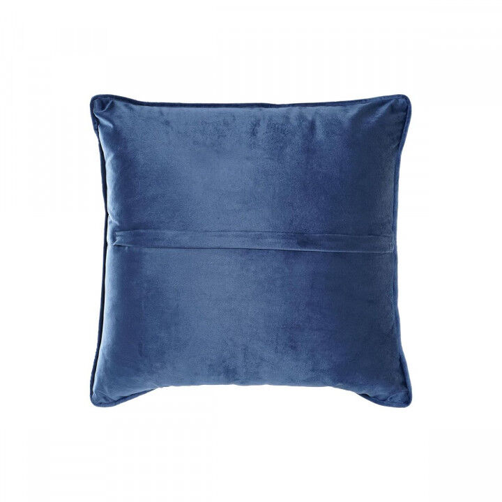 Kussen DKD Home Decor Blauw Wit Vierkant Blommor Neoklassiek 45 x 10 x 45 cm