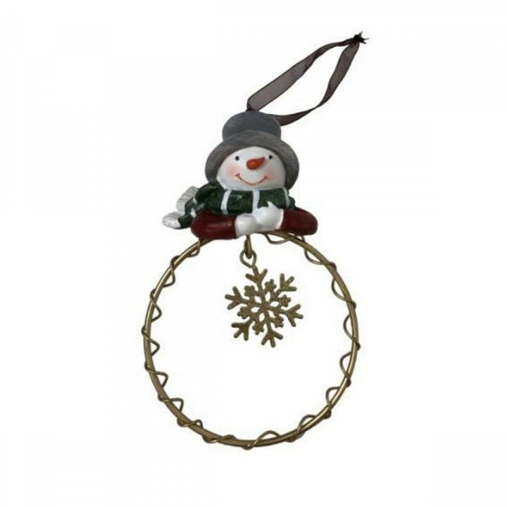 Décorations de Noël DKD Home Decor Résine Cercles (9 x 3 x 13,5 cm) (6 Unités)