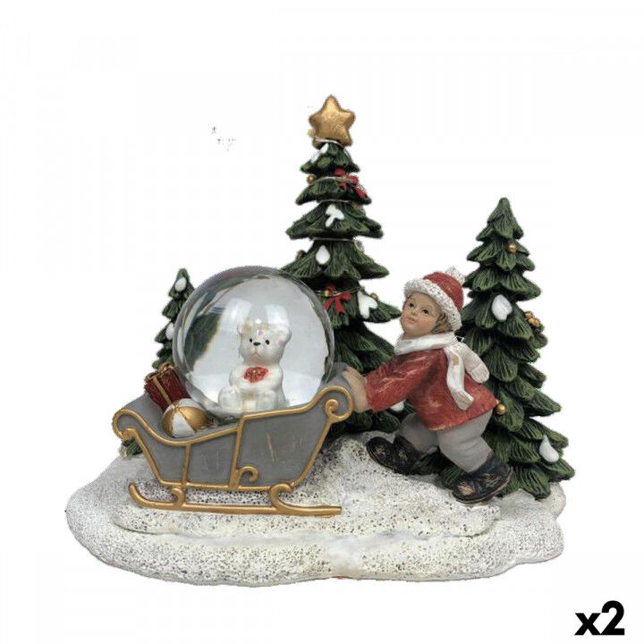 Christmas bauble DKD Home Decor Resin (16 x 12,5 x 14,5 cm) (2 Units)