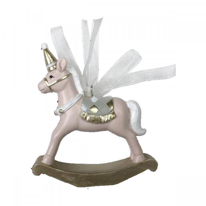 Adorno Navideño DKD Home Decor Caballo Resina (6,5 x 3 x 9 cm) (2 Unidades)