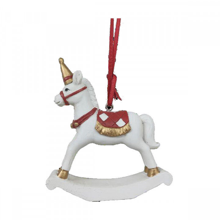 Décorations de Noël DKD Home Decor Cheval Résine (6,5 x 3 x 9 cm) (2 Unités)