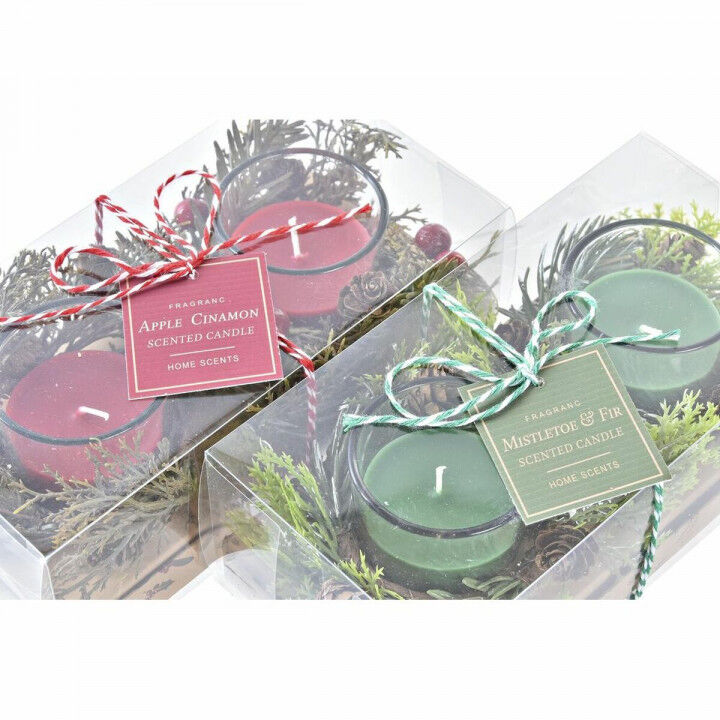 Set de Velas DKD Home Decor Navidad (5,5 x 5,5 x 6 cm) (2 Unidades)