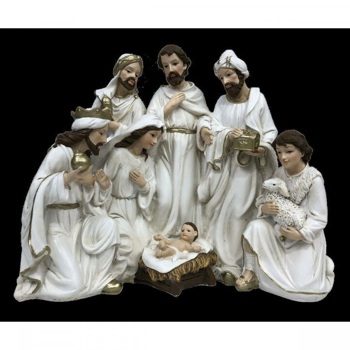 Presepe di Natale DKD Home Decor Resina (23 x 12,5 x 19,5 cm) (2 Unità)