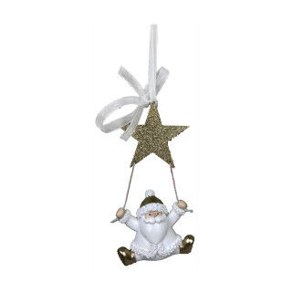 Weihnachtsschmuck DKD Home Decor Harz Weihnachtsmann (6,5 x 4 x 13,5 cm) (6 Stück)