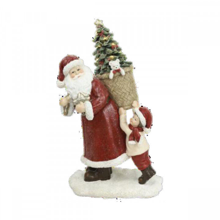 Weihnachtsschmuck DKD Home Decor Harz Weihnachtsmann (2 Stück) (12 x 9 x 19 cm)