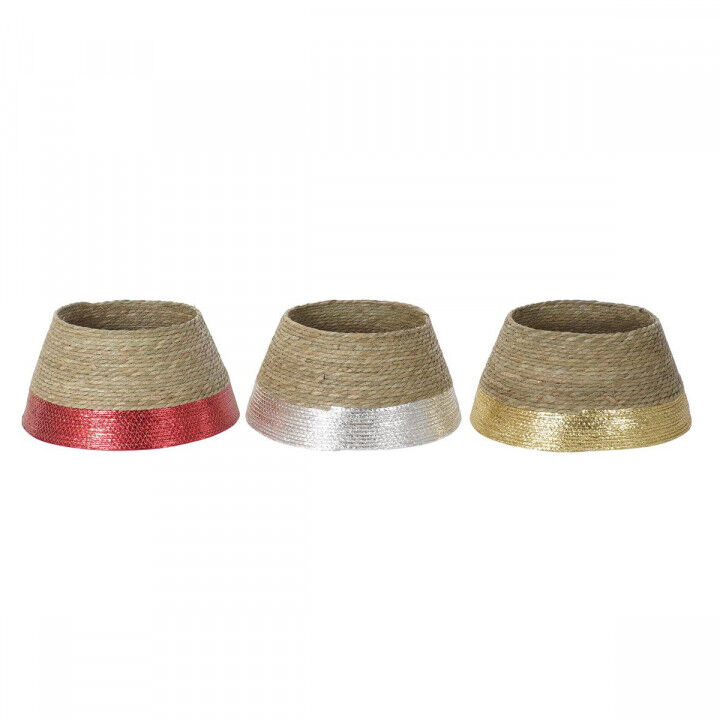 Kerstboomrok DKD Home Decor Zeegras (45 x 45 x 24 cm) (3 Stuks)