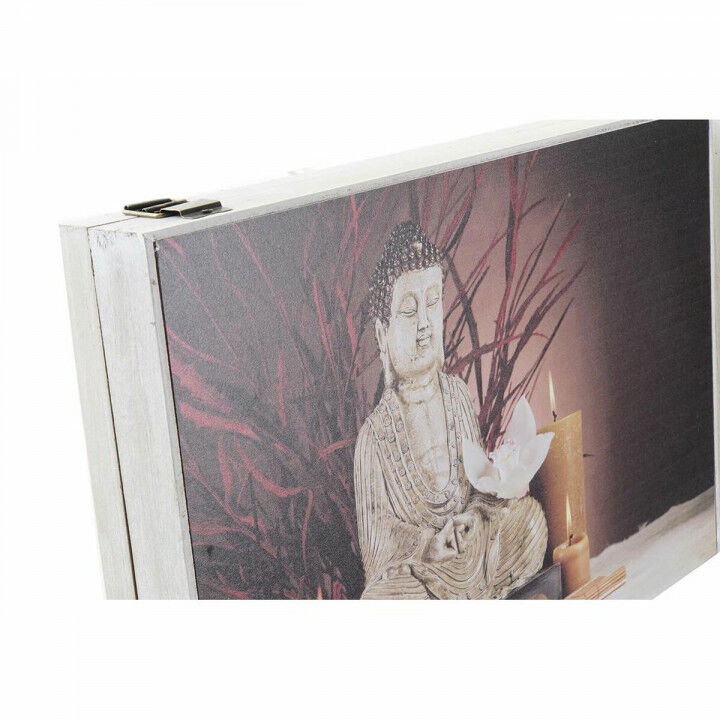 Dekorative Box DKD Home Decor Bunt Holz MDF Buddha Zähler (2 Stück)
