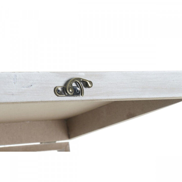 Decoratieve Doos DKD Home Decor Multicolour Hout MDF Strand Mediterrane Teller (2 Stuks)