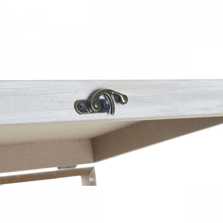 Caja Decorativa DKD Home Decor Amarillo Beige Rosa Madera MDF Flores Jarrón Contador (2 Unidades)