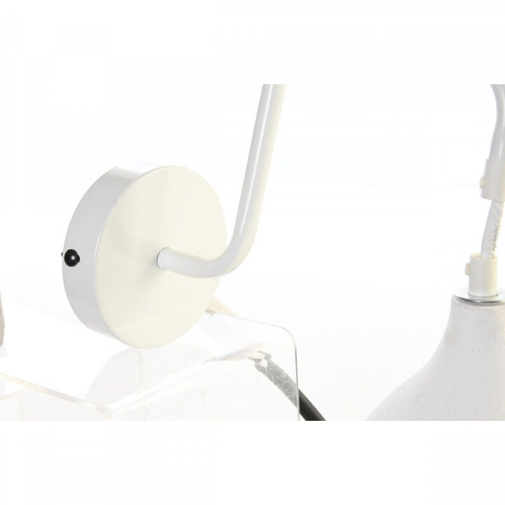 Lampada da Parete DKD Home Decor 14 x 27 x 26 cm Metallo Cemento Grigio scuro 220 V 50 W Moderno (2 Unità)