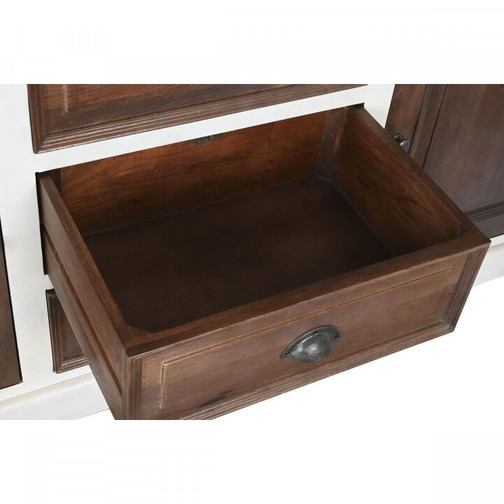 Dressoir DKD Home Decor Wit Donkerbruin Mangohout 180 x 46 x 83 cm