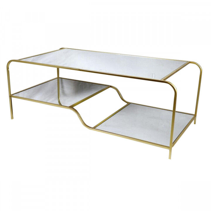 Tischdekoration DKD Home Decor Glamour Gold Metall Spiegel 120 x 60 x 45 cm