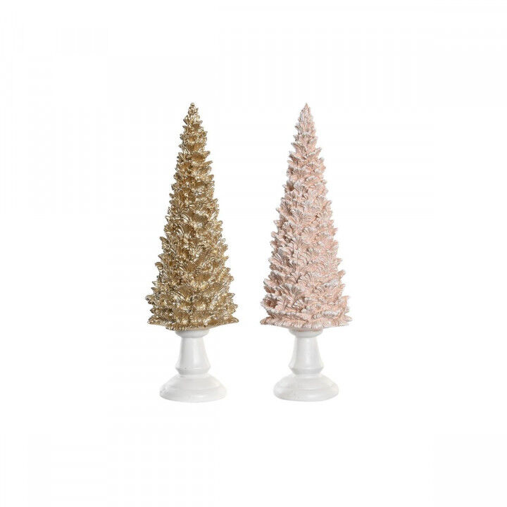 Decorazione Natalizia DKD Home Decor Albero Resina (10,5 x 10,5 x 32 cm) (2 Unità)