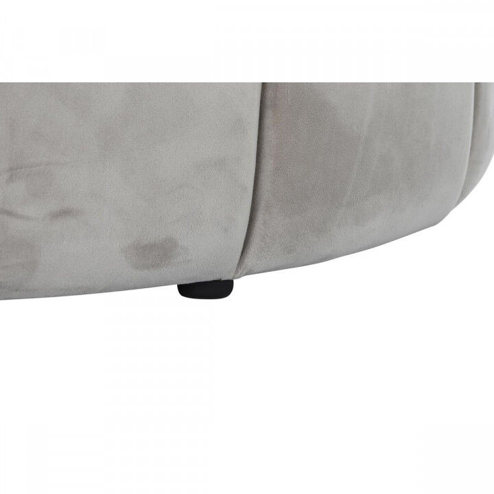 Footrest DKD Home Decor Beige Polyester MDF Wood (86 x 86 x 48 cm)