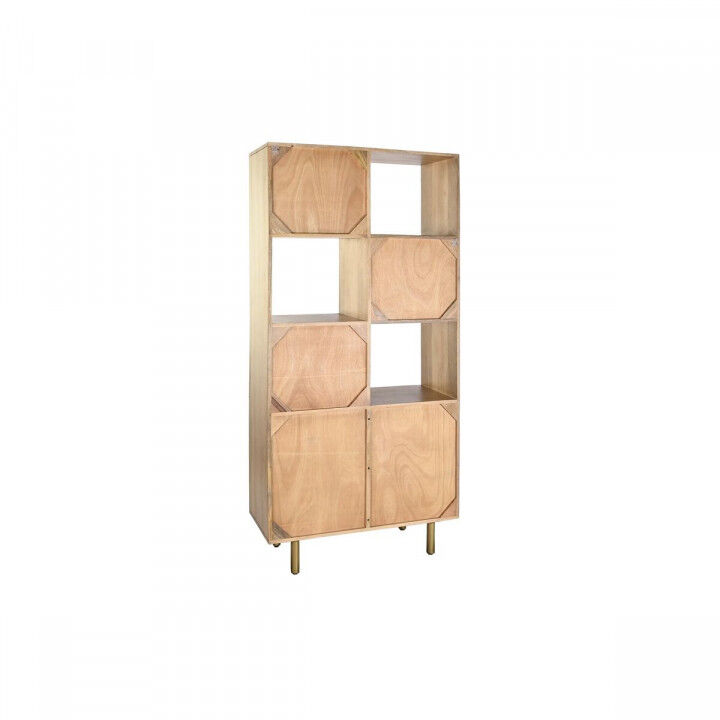 Scaffale DKD Home Decor Dorato Naturale Legno di mango 90 x 40 x 180 cm