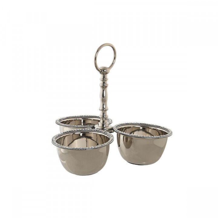 Centro de Mesa DKD Home Decor Plateado Acrílico Aluminio 24 x 24 x 18 cm