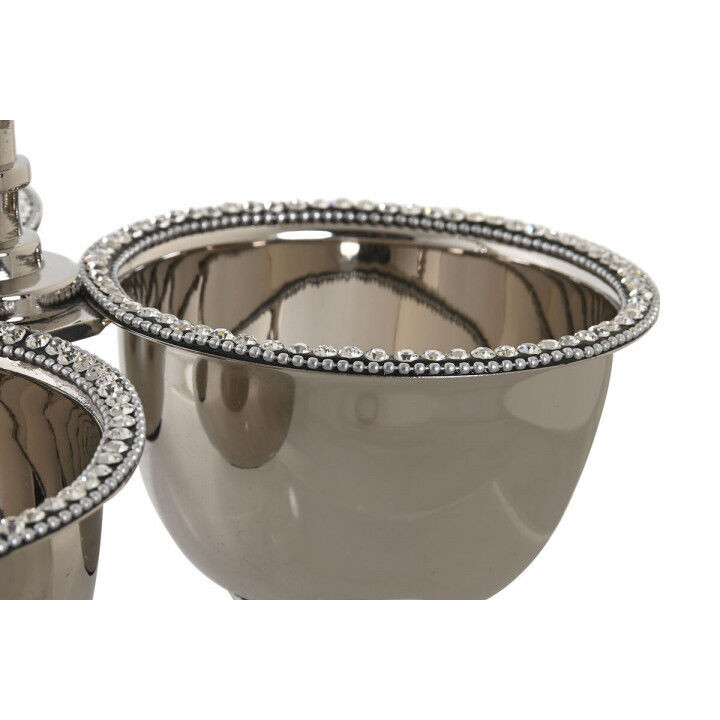 Centrotavola DKD Home Decor Argentato Acrilico Alluminio 24 x 24 x 18 cm