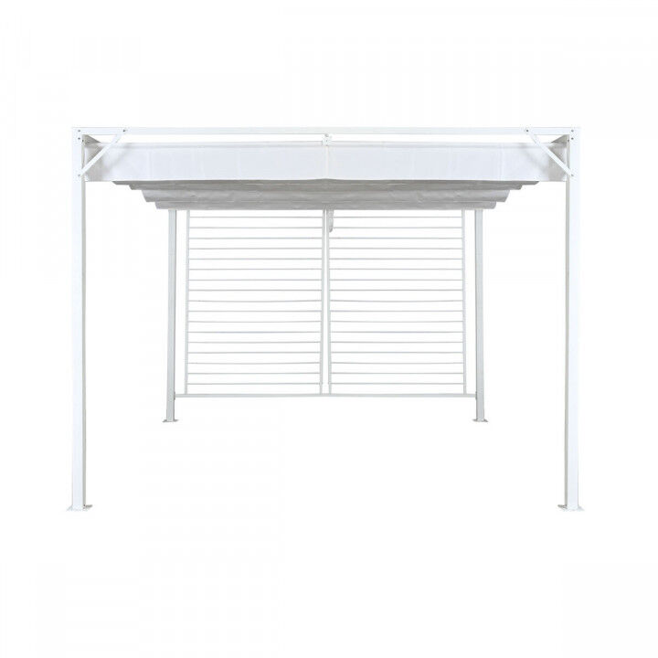 Pergola DKD Home Decor Blanc 296 x 296 x 225 cm Acier