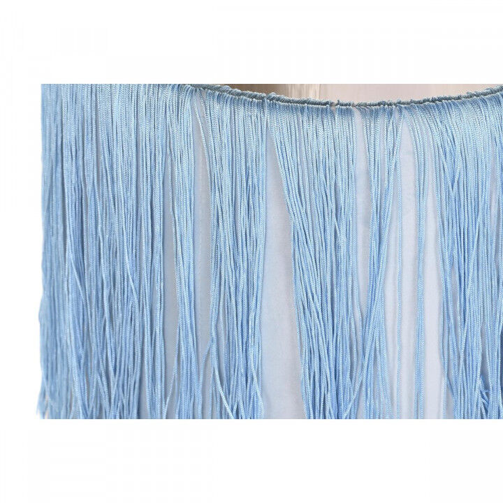 Fußstütze DKD Home Decor Silberfarben Metall Himmelsblau Marineblau Randbereich 35 x 35 x 41 cm (2 Stück)