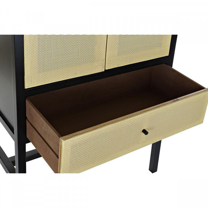 Kast DKD Home Decor 80 x 38 x 160 cm Spar Natuurlijk Zwart