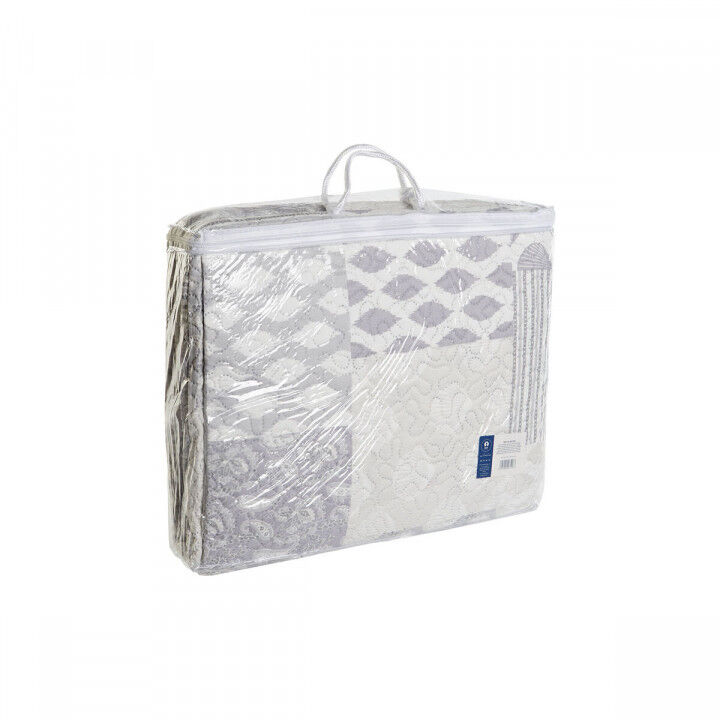 Steppdecke DKD Home Decor Beige Grau King size 270 x 270 x 1 cm