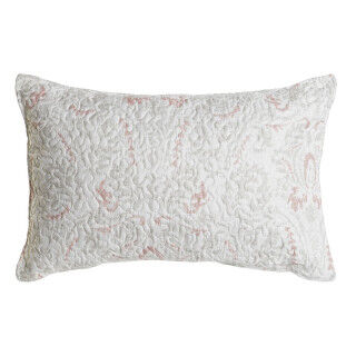 Coussin DKD Home Decor Blanc Polyester Floral 60 x 10 x 40 cm