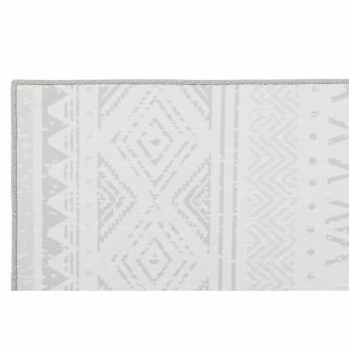 Tapijt DKD Home Decor Grijs Wit Ikat (120 x 180 x 0,4 cm)