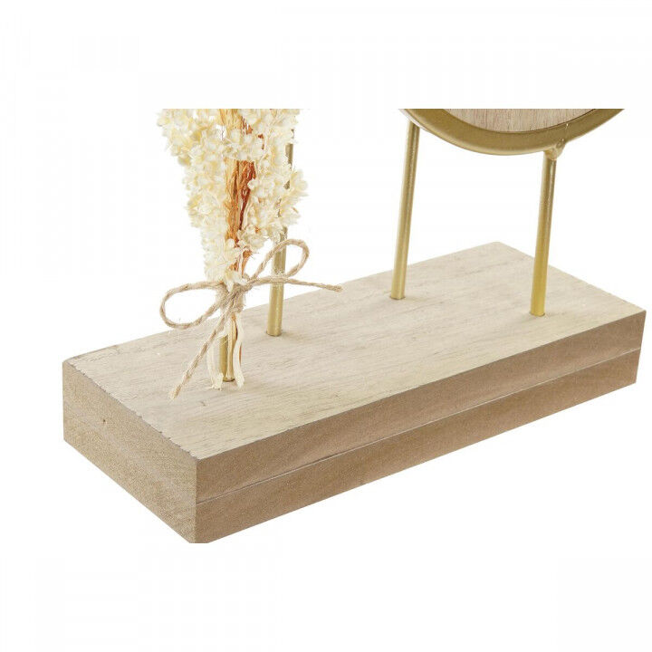 Horloge de table DKD Home Decor Doré Naturel