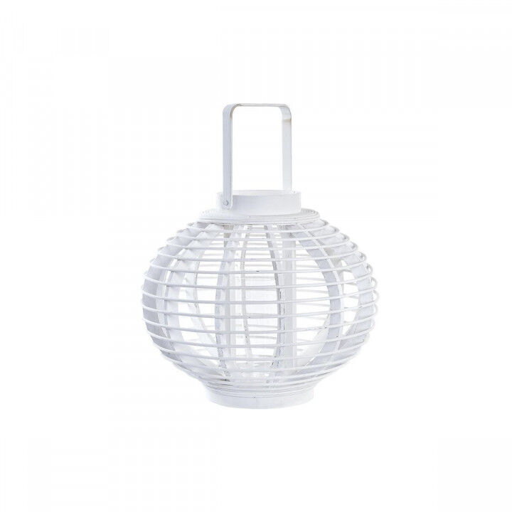 Farol DKD Home Decor Cristal Blanco Bambú (35 x 35 x 29 cm)