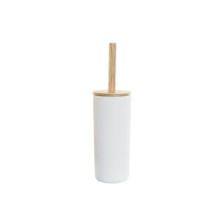 Toiletborstel DKD Home Decor 10 x 10 x 38 cm Natuurlijk Wit Keramiek