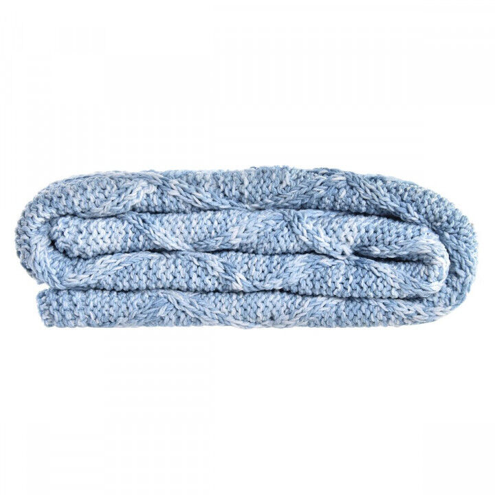 Bettdecken DKD Home Decor Blau Himmelsblau 150 x 125 x 1 cm (2 Stück)