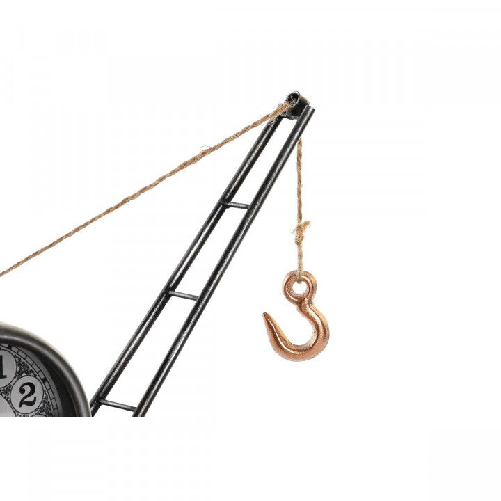 Table clock DKD Home Decor Golden Silver Vintage (2 Units)