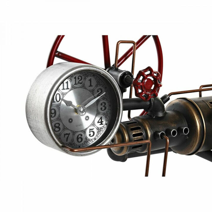 Reloj de Mesa DKD Home Decor Dorado Plateado Vintage (2 Unidades)