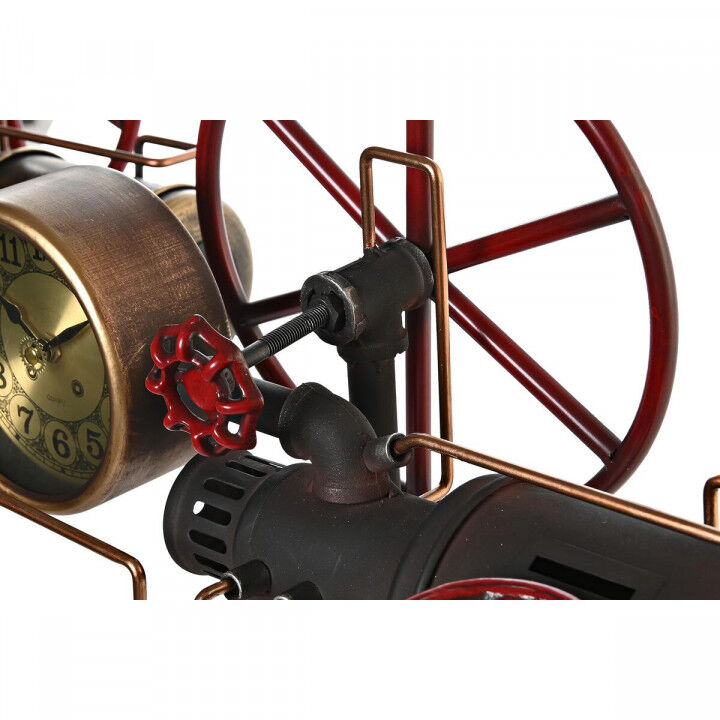 Table clock DKD Home Decor Golden Silver Vintage (2 Units)