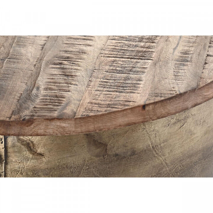 Tavolino da Caffè DKD Home Decor Glamour Marrone Dorato Metallo Legno di mango 68 x 68 x 44 cm