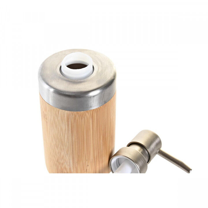 Ensemble de Bain DKD Home Decor Argenté Naturel Bambou polypropylène 7 x 7 x 17 cm (2 Unités)