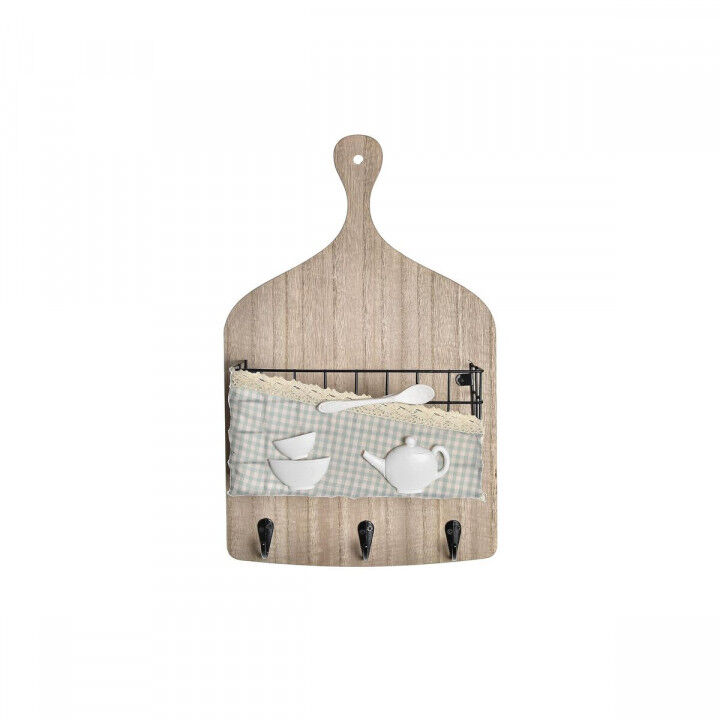 Wall mounted coat hanger DKD Home Decor Wood Metal 23 x 9 x 36 cm