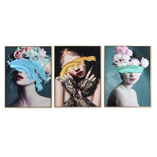 Bild DKD Home Decor Aluminium Holz MDF 60 x 3 x 80 cm